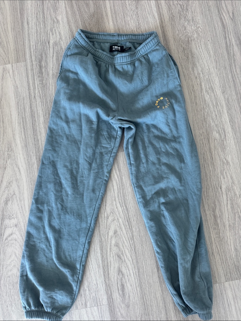 7 days active blue small organic  sweatpants from revolve